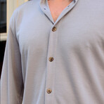 William Long Sleeve Button-Up Shirt // Gray (2XL)