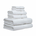 Hampton 6 Piece Towel Set // White