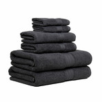 Mayfair 6 Piece Towel Set // Charcoal