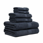 Hampton 6 Piece Towel Set // Storm Gray
