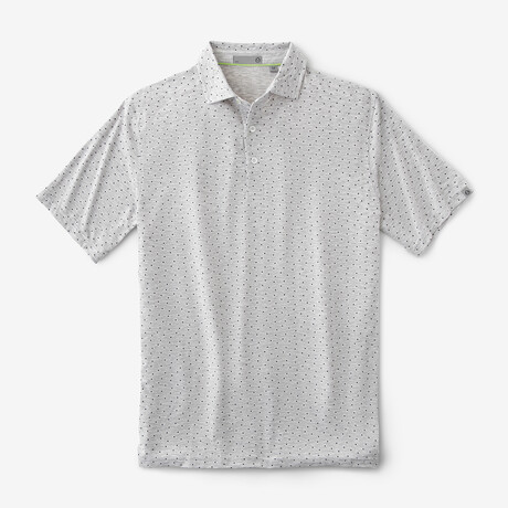 Cloud Golf Polo Ace Dot // Light Heather Gray (S)