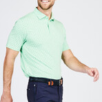 Cloud Golf Polo Ace Dot // Bermuda Heather (L)