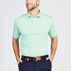 Cloud Golf Polo Ace Dot // Bermuda Heather (L)