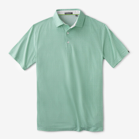 Cloud Golf Polo Fairway Texture Print // Bermuda (S)