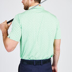 Cloud Golf Polo Ace Dot // Bermuda Heather (L)