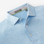 Cloud Golf Polo // Clear Blue Heather (S)