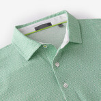 Cloud Golf Polo Fairway Texture Print // Bermuda (M)