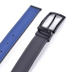 B-Urban Model 4020/35 Buckle 1012 - Reversible // Black + Navy Blue (34)