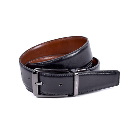 Classic Model 430/32 Buckle 4835 - Reversible // Black + Light Brown (34)