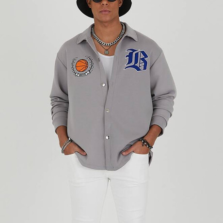 Eric Long Sleeve Button-Up Shirt // Gray (XS)