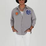 Eric Long Sleeve Button-Up Shirt // Gray (L)