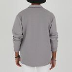 Eric Long Sleeve Button-Up Shirt // Gray (L)