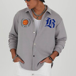 Eric Long Sleeve Button-Up Shirt // Gray (L)