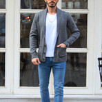 Jacob Button-Up Cardigan // Smoked (L)
