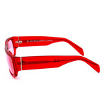 Unisex Smile Sunglasses // Red