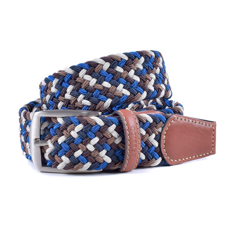Sport Model 394/35 Buckle 2321 // Brown + Blue + Beige (M - 36)