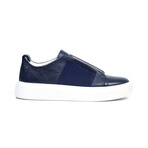 Leather Slip On Sneaker // Navy Blue (Euro: 40)