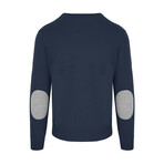 Round-Neck Sweater // Navy Blue (Medium)