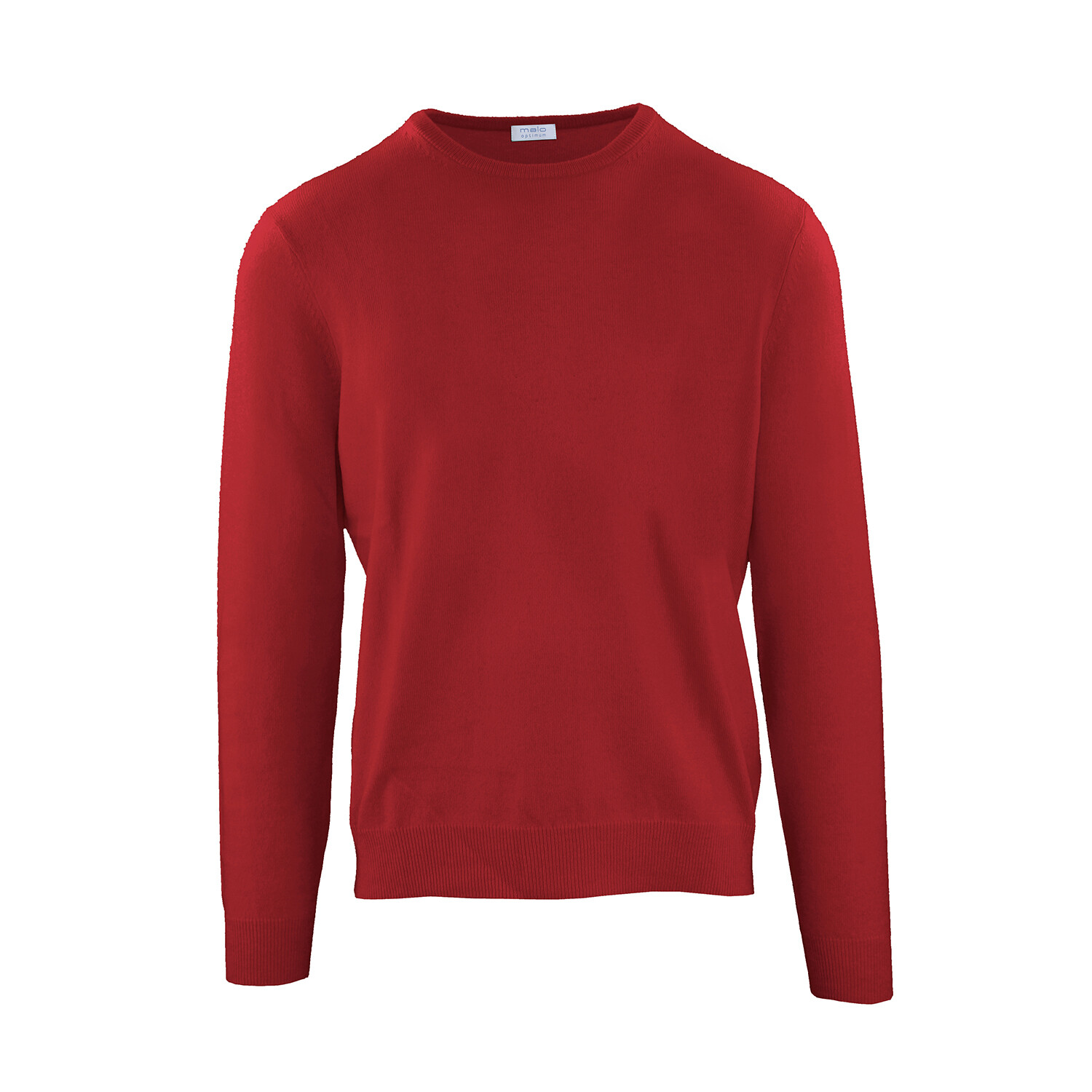 Round-Neck Sweater // Brick (X-Large) - Malo Cashmere Sweaters - Touch ...
