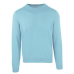 Round-Neck Sweater // Sky Blue (Small)