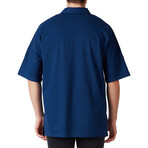 Ryder Oversized Polo Shirt // Indigo (S)