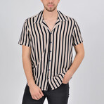 Drake Short Sleeve Button Down Shirt // Camel (S)