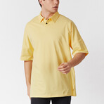 Chance Oversized Polo Shirt // Yellow (S)