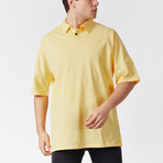 Chance Oversized Polo Shirt // Yellow (S)