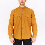Cameron Long Sleeve Button Down Shirt // Ginger (XS)