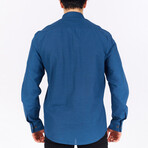 Neil Long Sleeve Button Down Shirt // Indigo (L)