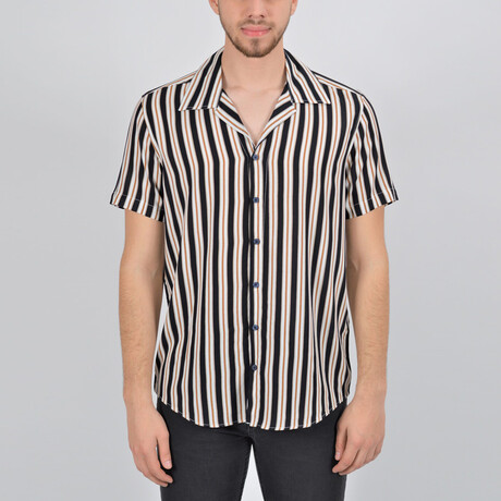 Drake Short Sleeve Button Down Shirt // Camel (XS)