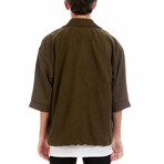 Trevor Oversized Polo Shirt // Brown (XS)