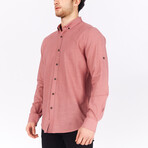 Peyton Long Sleeve Button Down Shirt // Coral (XS)
