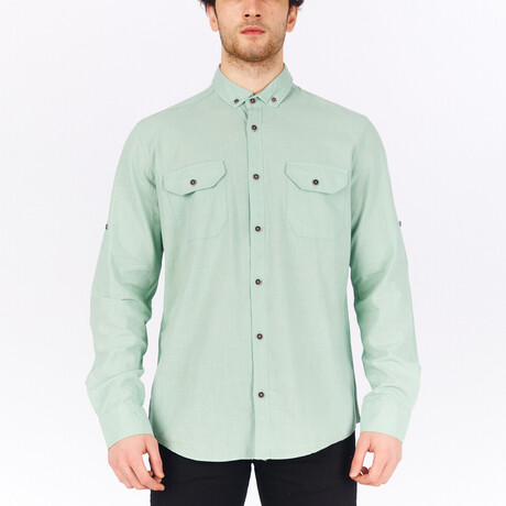 Dean Long Sleeve Button Down Shirt // Apple (XS)
