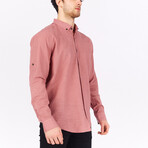 Peyton Long Sleeve Button Down Shirt // Coral (XS)