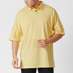 Chance Oversized Polo Shirt // Yellow (S)
