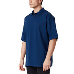 Ryder Oversized Polo Shirt // Indigo (S)