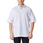 Nathan Oversized Polo Shirt // White (M)