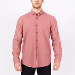Peyton Long Sleeve Button Down Shirt // Coral (XS)