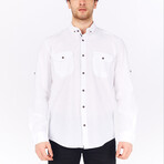 Stanley Long Sleeve Button Down Shirt // White (XL)