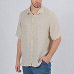 Oliver Short Sleeve Button Down Shirt // Stone (XS)