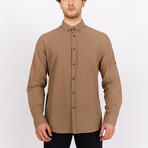 Daniel Long Sleeve Button Down Shirt // Brown (2XL)