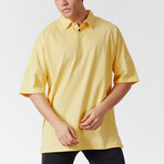 Chance Oversized Polo Shirt // Yellow (S)