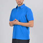 James Short Sleeve Polo Shirt // Sax (XL)