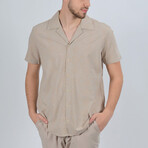 Paul Short Sleeve Button Down Shirt // Stone (XS)