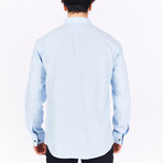 Drake Long Sleeve Button Down Shirt // Blue (L)