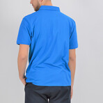 James Short Sleeve Polo Shirt // Sax (XL)