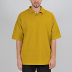 Mason Oversized Polo Shirt // Olive (S)