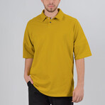 Mason Oversized Polo Shirt // Olive (S)