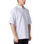 Nathan Oversized Polo Shirt // White (M)